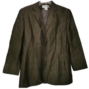 Jones Wear professional blazer, olive green size 12